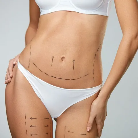 recorte torso mujer con lineas